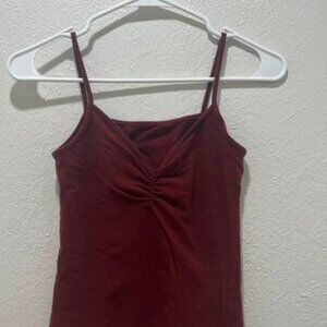 John Galt/Brandy Melville Burgundy Archie Tank Top